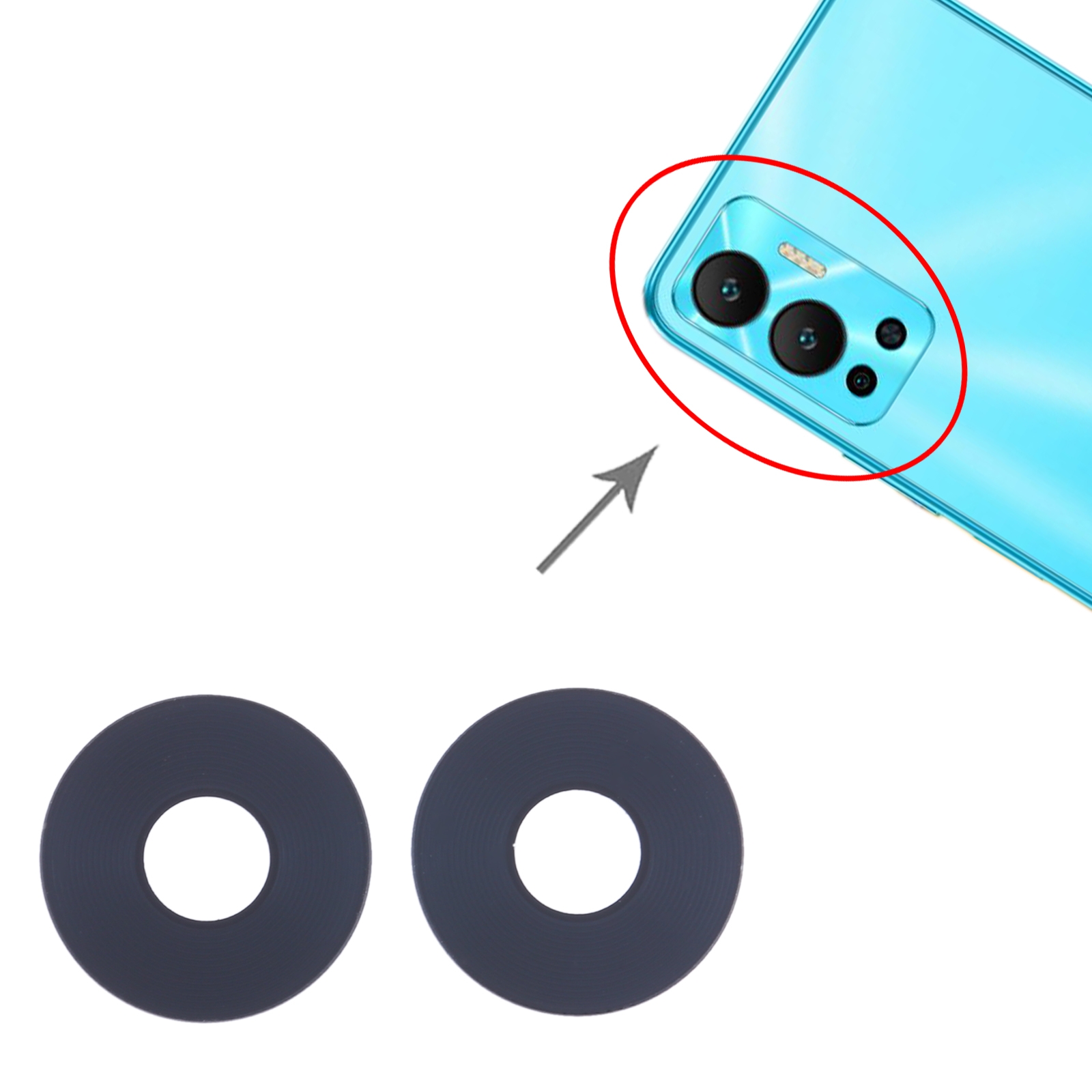 Infinix Hot 12 X6817 Back Camera Lens Replacement - Image 3