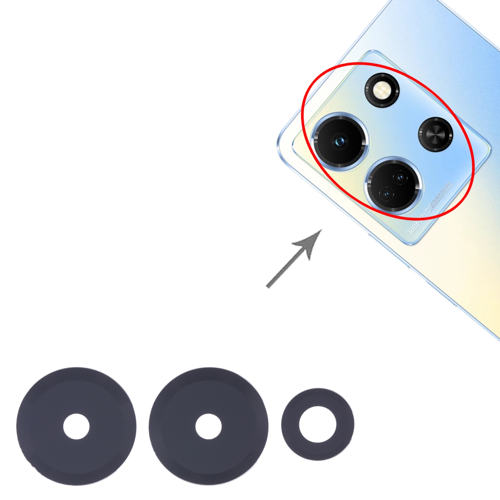 Infinix Note 30 4G Back Camera Lens Replacement - Image 3