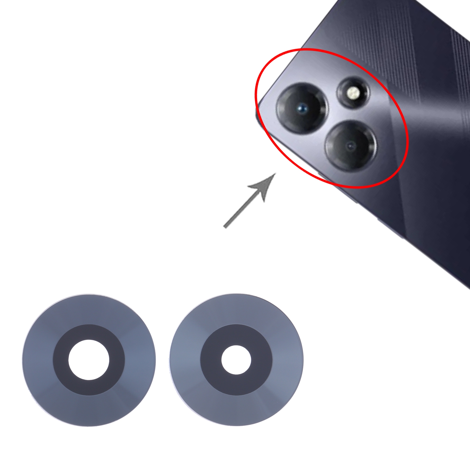 Infinix Hot 30 Play NFC X6835 Back Camera Lens Replacement - Image 3