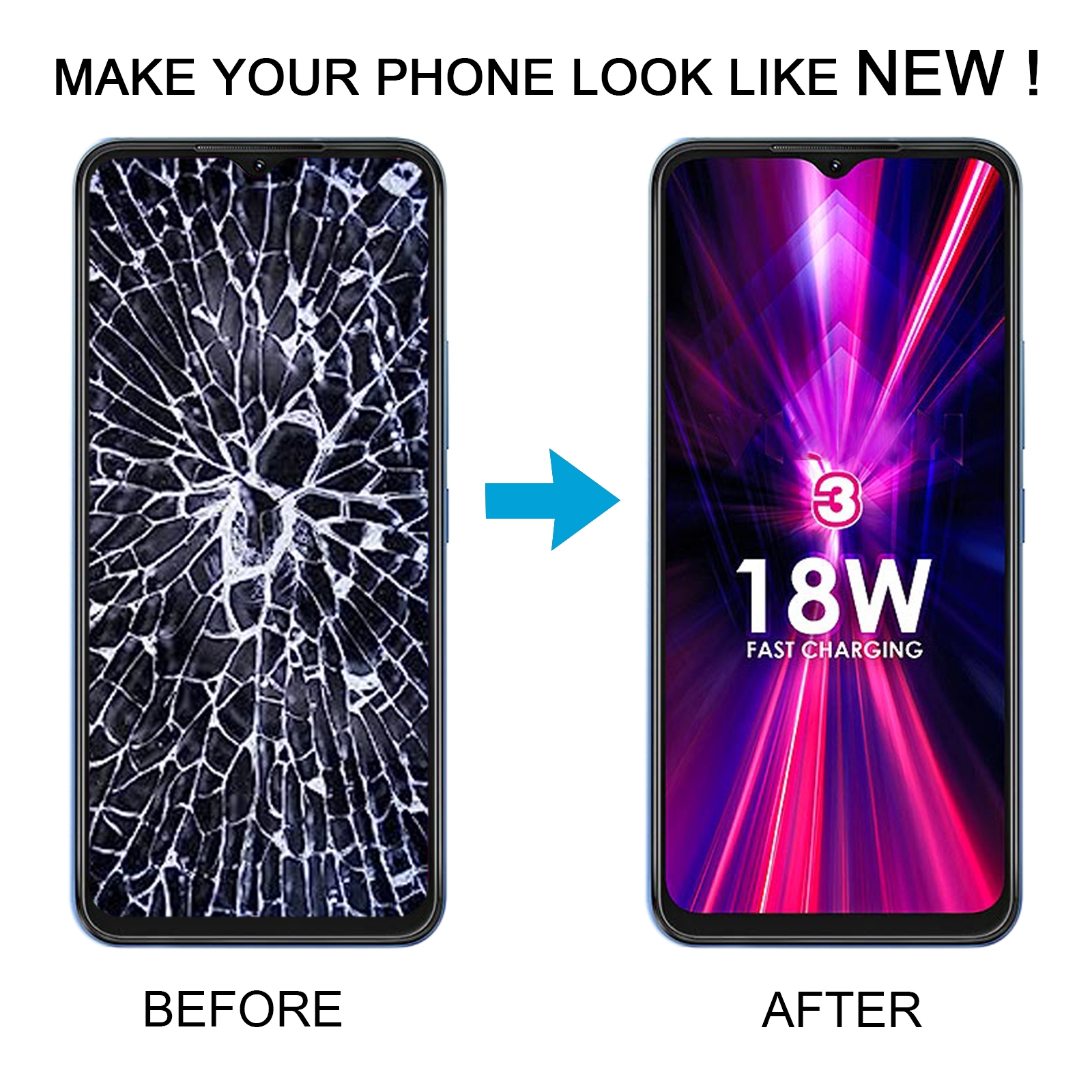Itel Vision 3 LCD Screen with Digitizer Replacement - Image 5