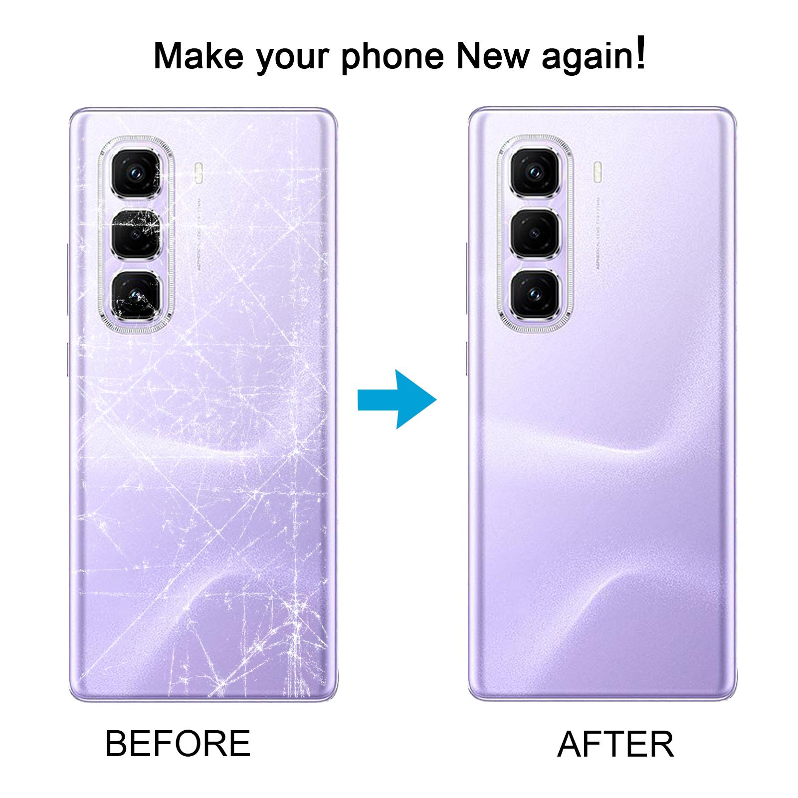 Infinix Hot 50 Pro+ X6880 Red Leather Back Cover Replacement - Image 5