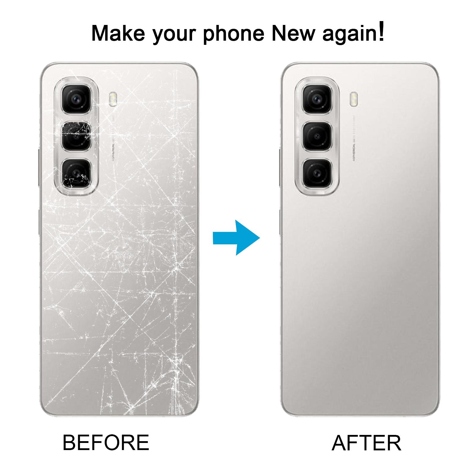 Infinix Hot 50 Pro X6881 Black Back Cover Replacement - Image 5