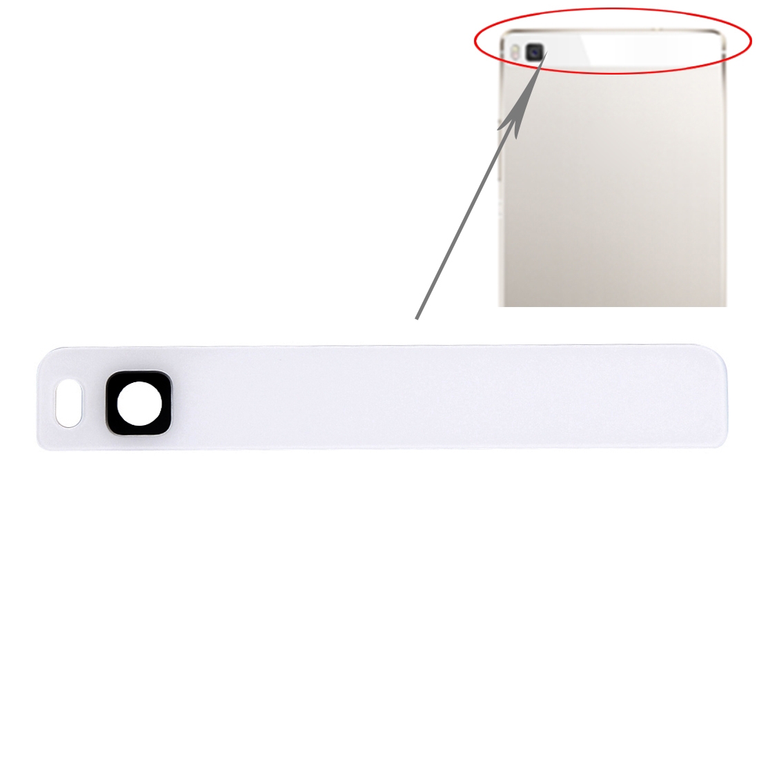 Huawei P8 White Back Camera Lens Replacement - Image 3