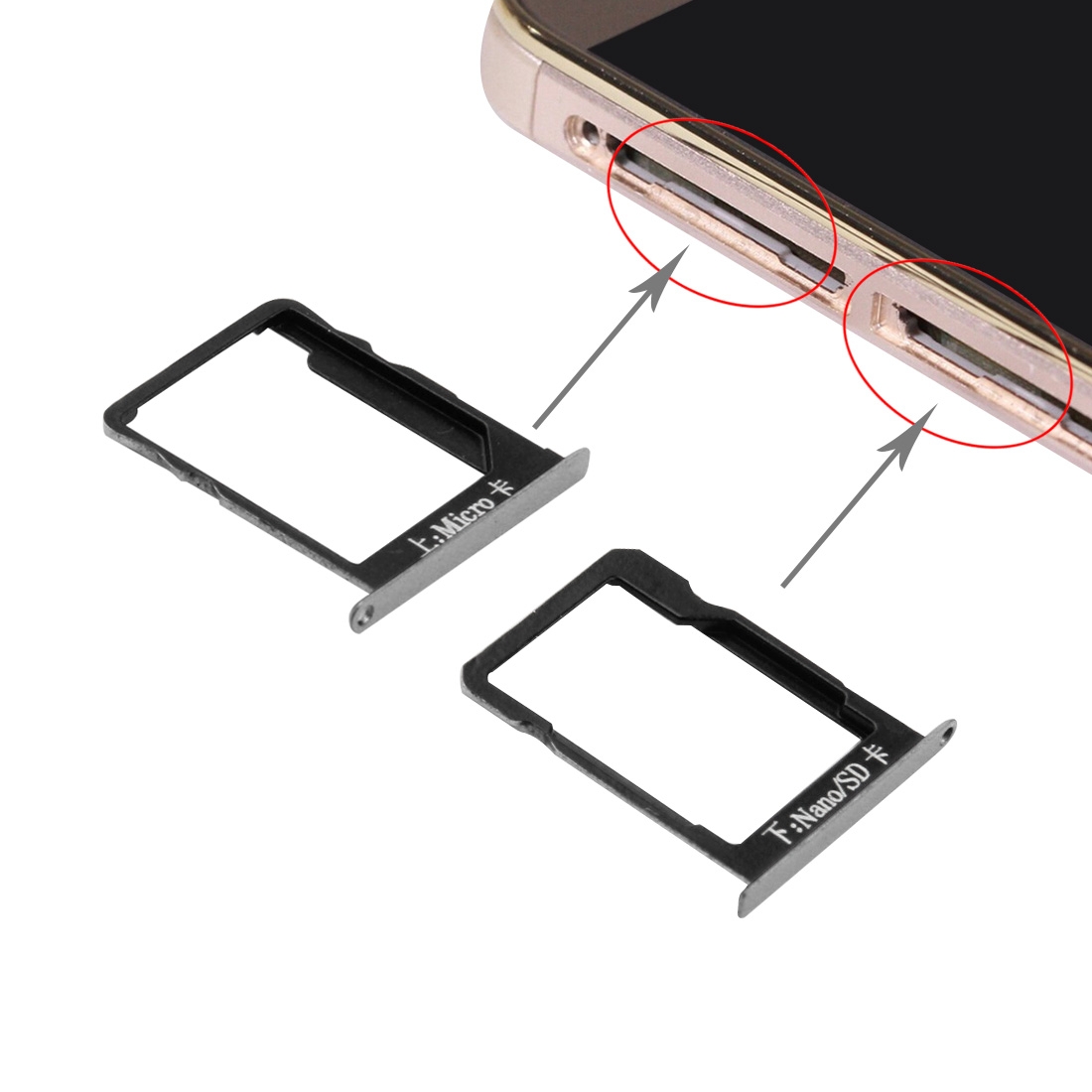 Huawei Mate 7 Grey SIM Card Tray Replacement - Image 3