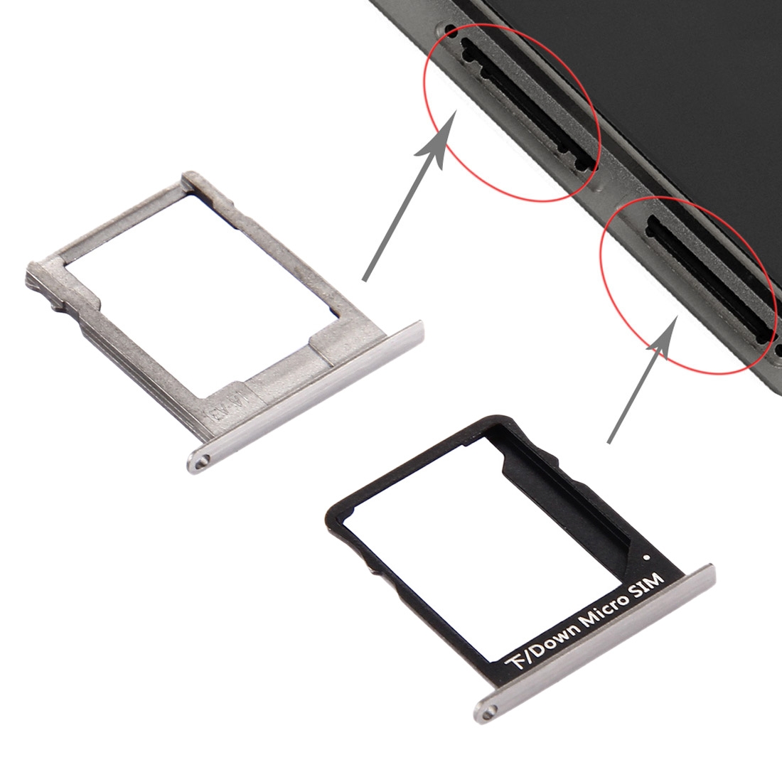 Huawei P8 Lite Black SIM Card Tray Replacement - Image 3