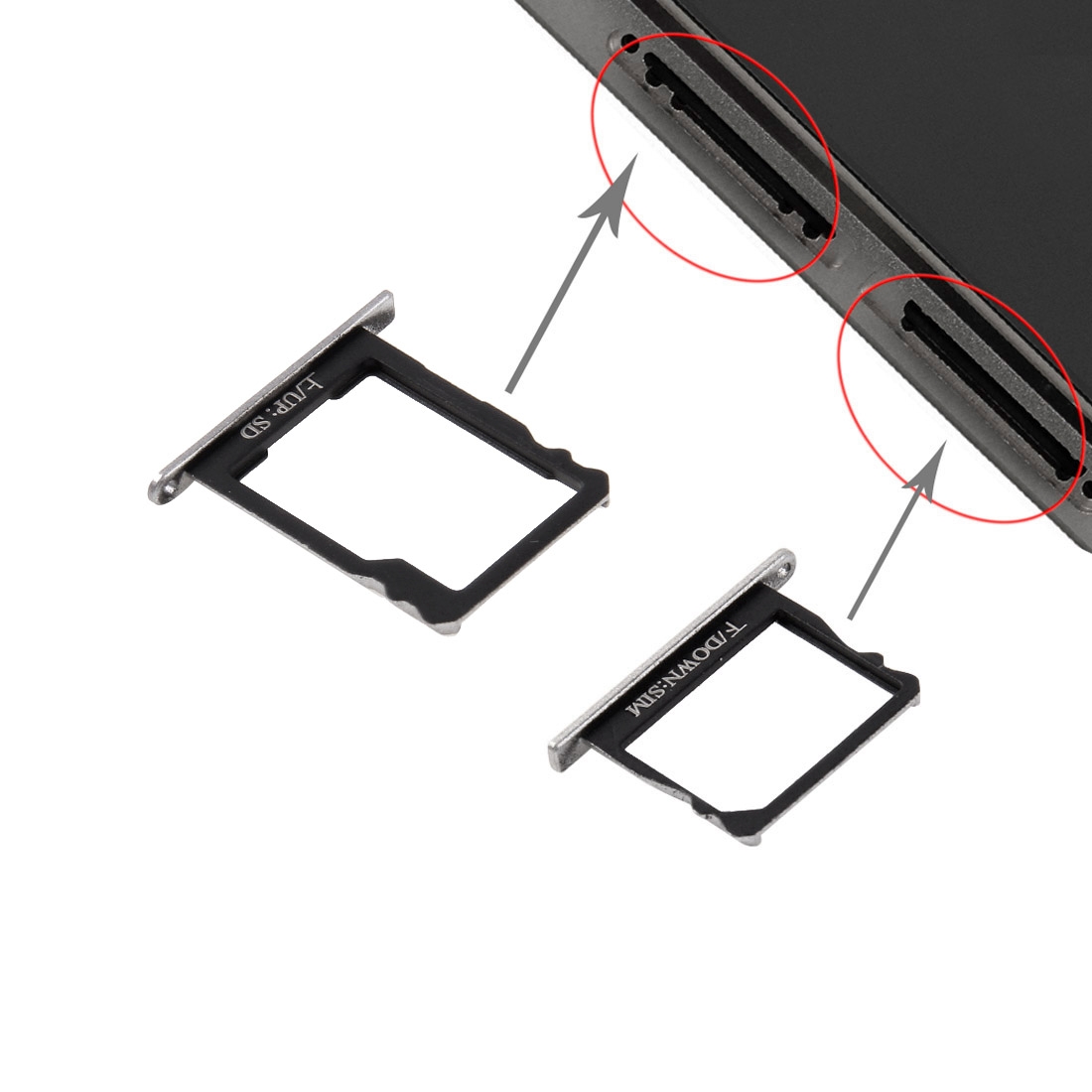 Huawei P8 Black SIM Card Tray Replacement - Image 3
