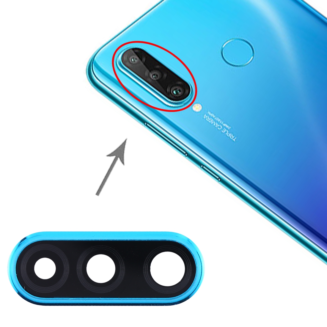 Huawei P30 Lite Blue Camera Lens Cover Replacement - Image 4