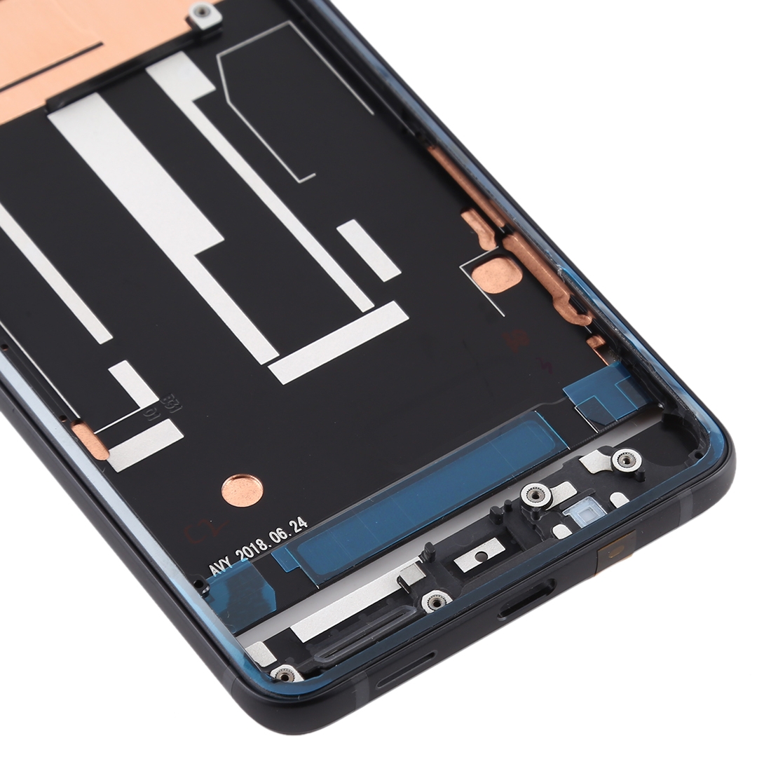 HTC U11+ Black Middle Frame Bezel Plate Replacement - Image 3