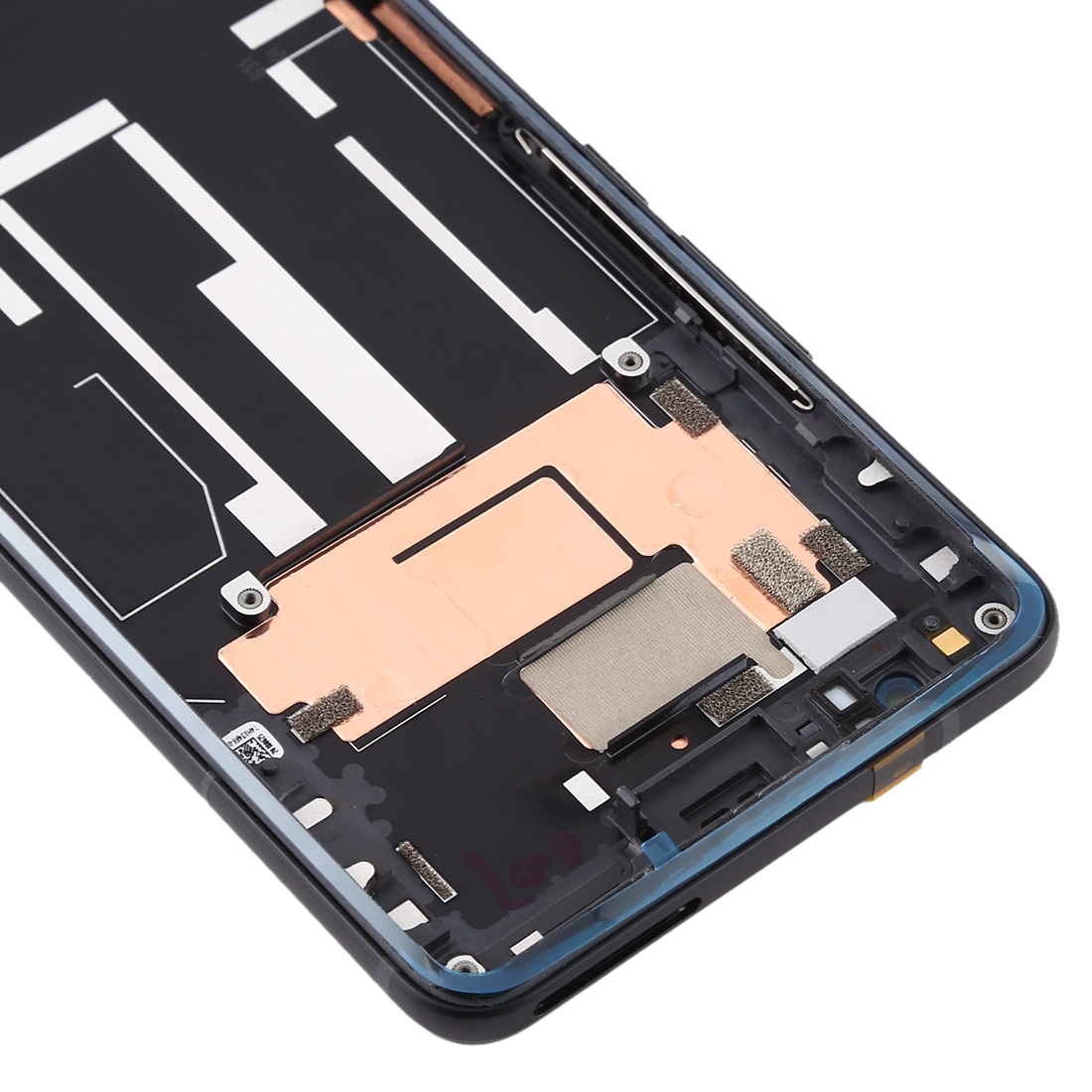 HTC U11+ Black Middle Frame Bezel Plate Replacement - Image 4
