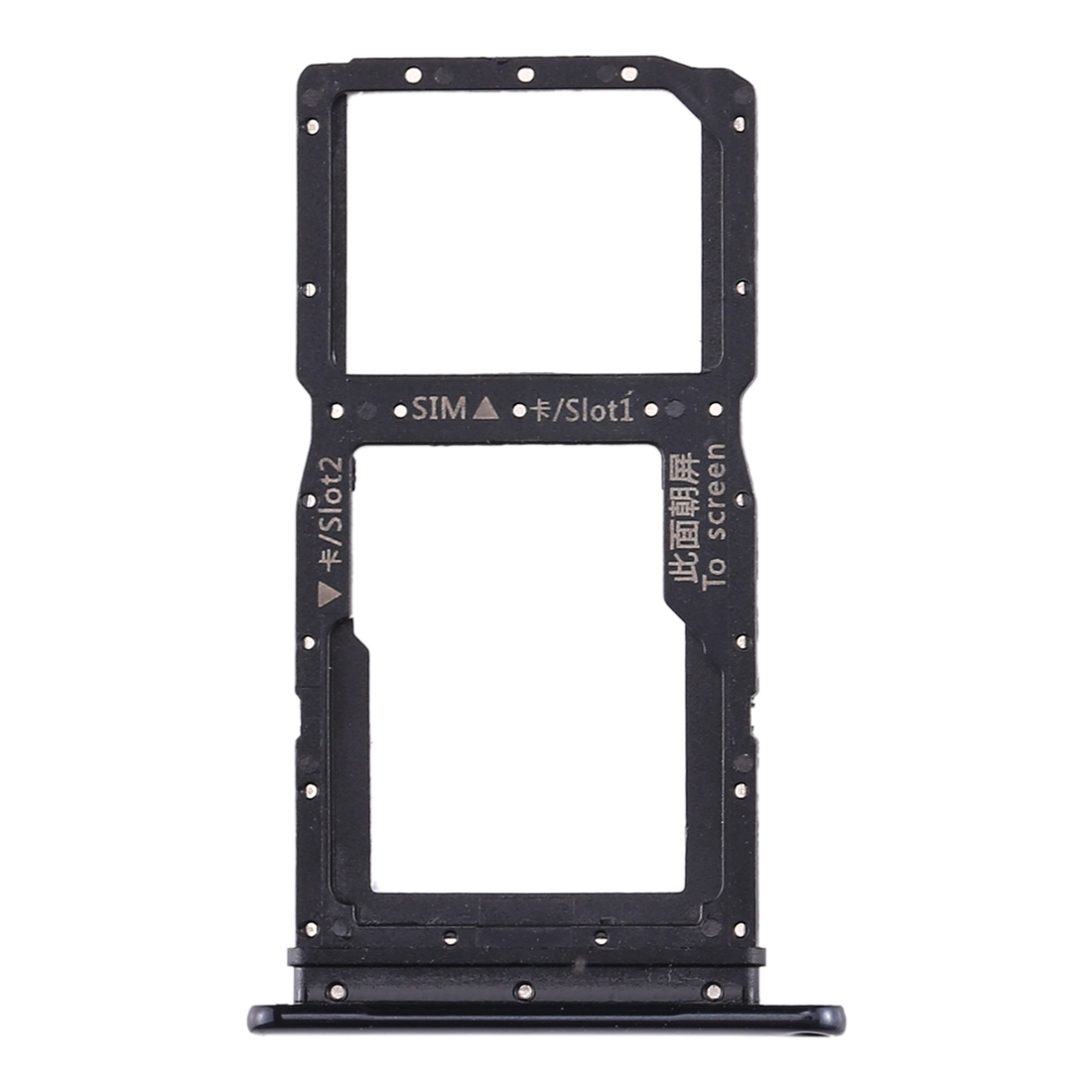 Huawei Enjoy 10 Plus black SIM card tray