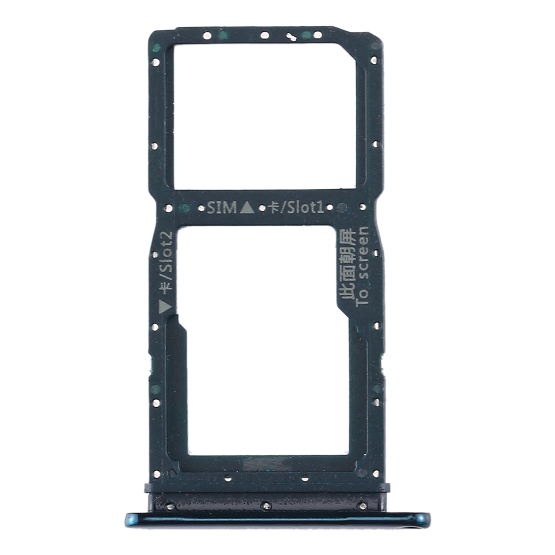 Huawei Enjoy 10 Plus green SIM card tray