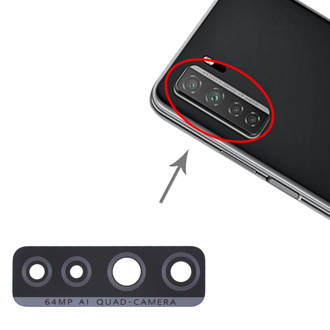Huawei P40 Lite 5G Back Camera Lens Replacement - Image 4