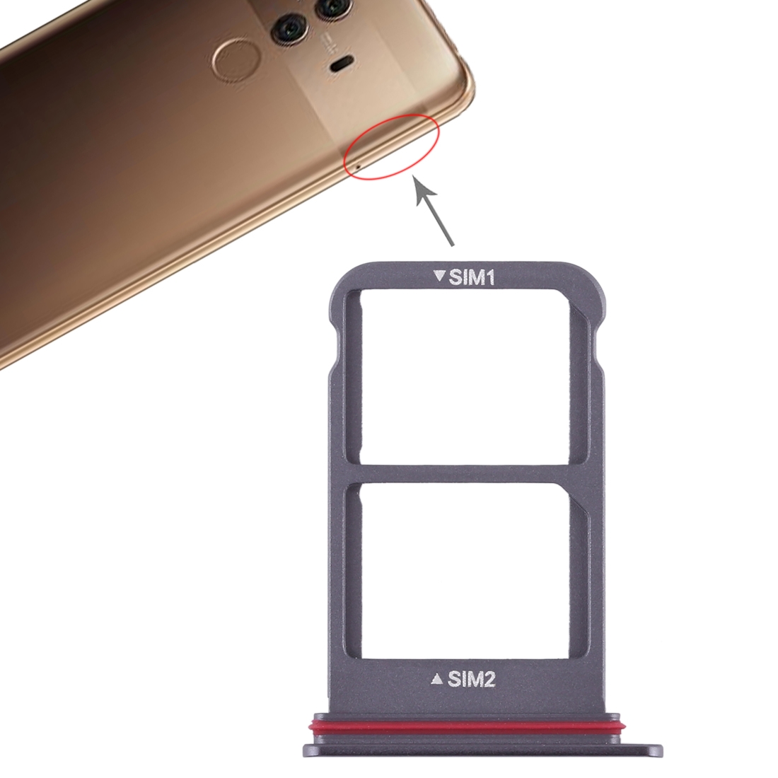 Huawei Mate 10 Pro Black SIM Card Tray Replacement - Image 5