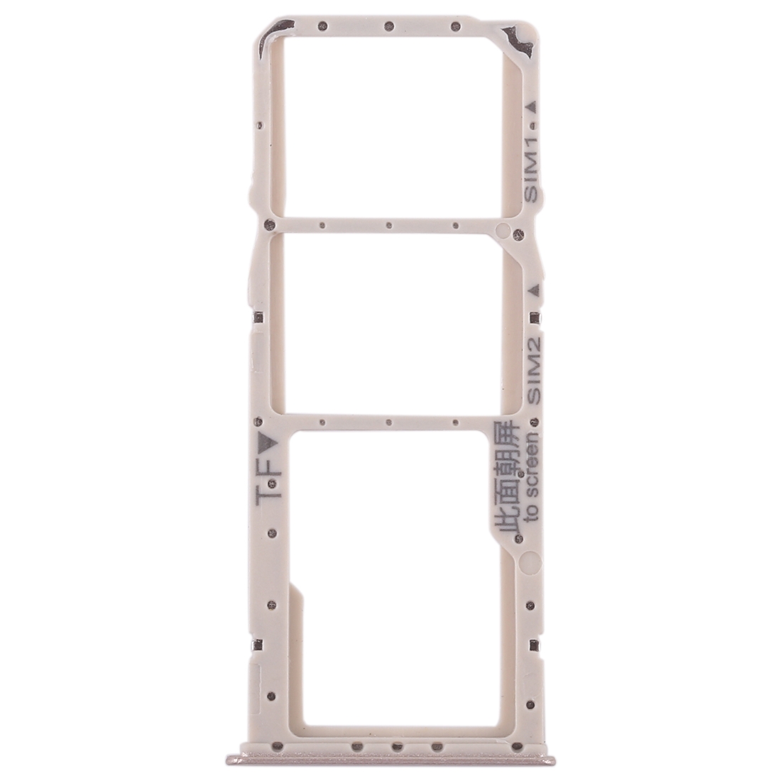 Huawei Enjoy 8 Plus gold SIM card tray