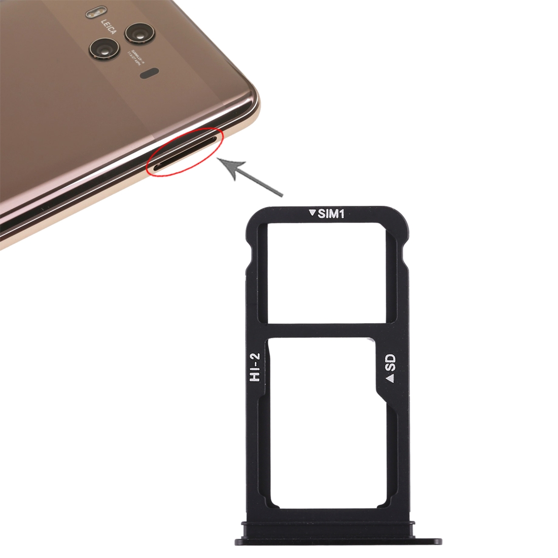 Huawei Mate 10 Black SIM Card Tray Replacement - Image 5
