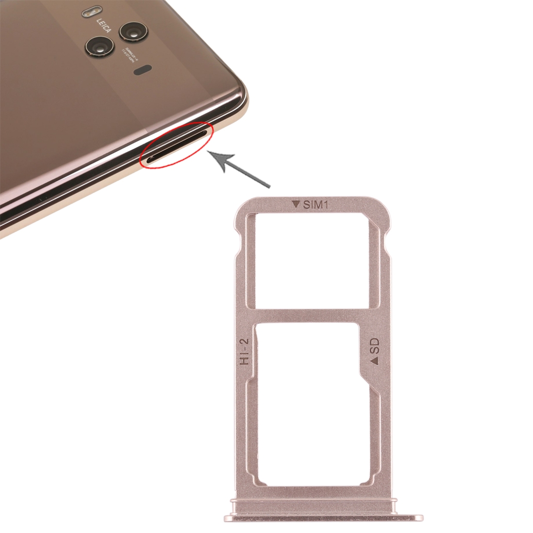 Huawei Mate 10 Gold SIM Card Tray Replacement - Image 5