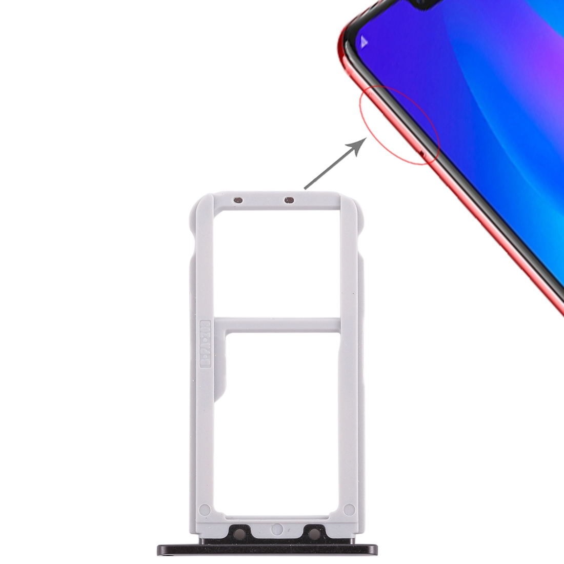 Huawei Nova 3 Black SIM Card Tray Replacement - Image 4