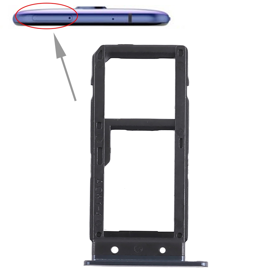 HTC U Play Black SIM Card Tray Replacement - Image 3