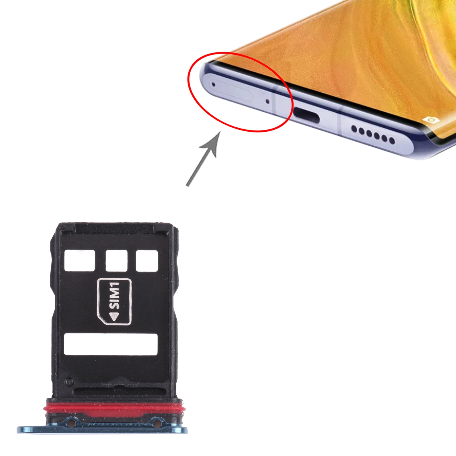 Huawei Mate 30E Pro 5G Green SIM Card Tray Replacement - Image 3
