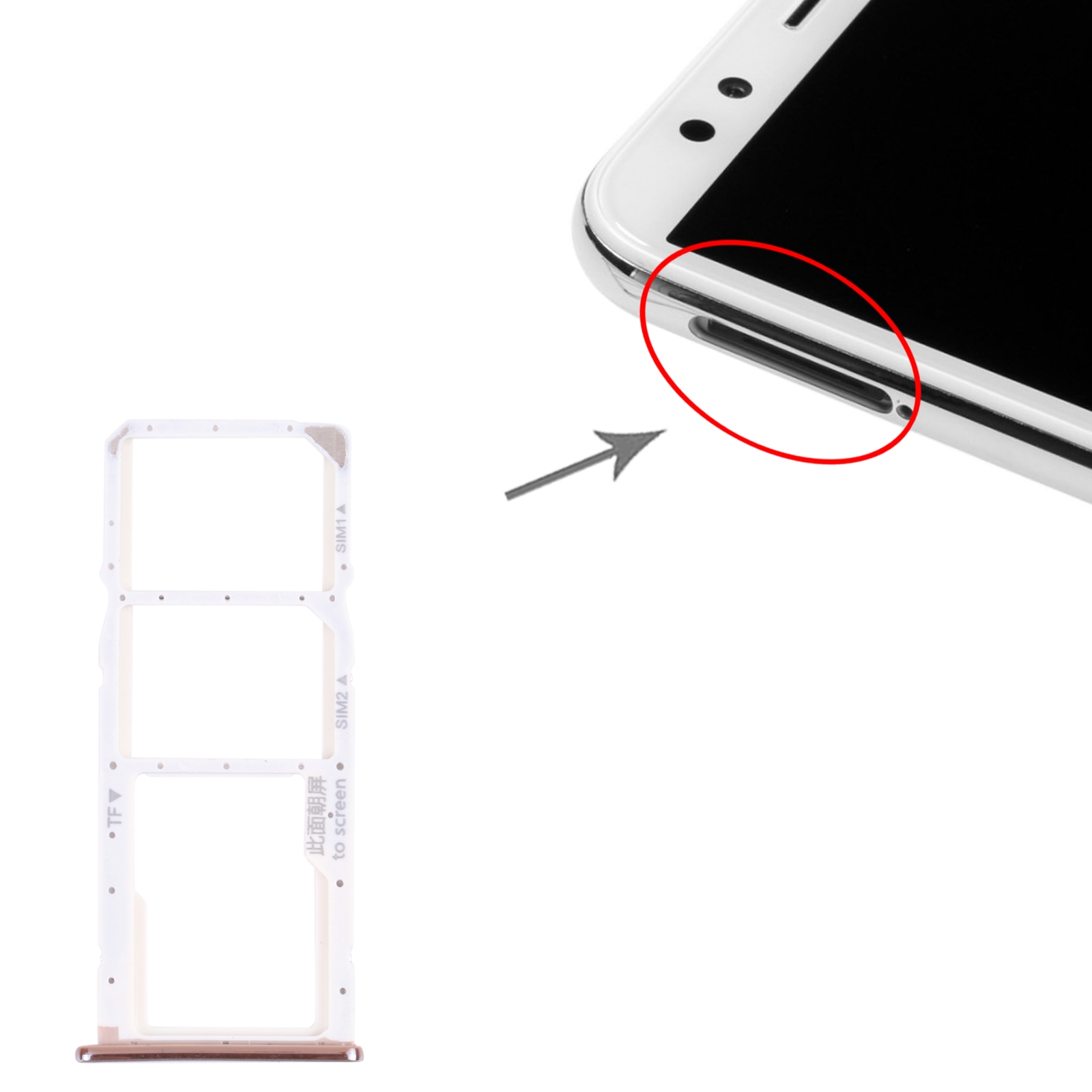 Huawei Nova 2 Lite Silver SIM Card Tray Replacement - Image 3