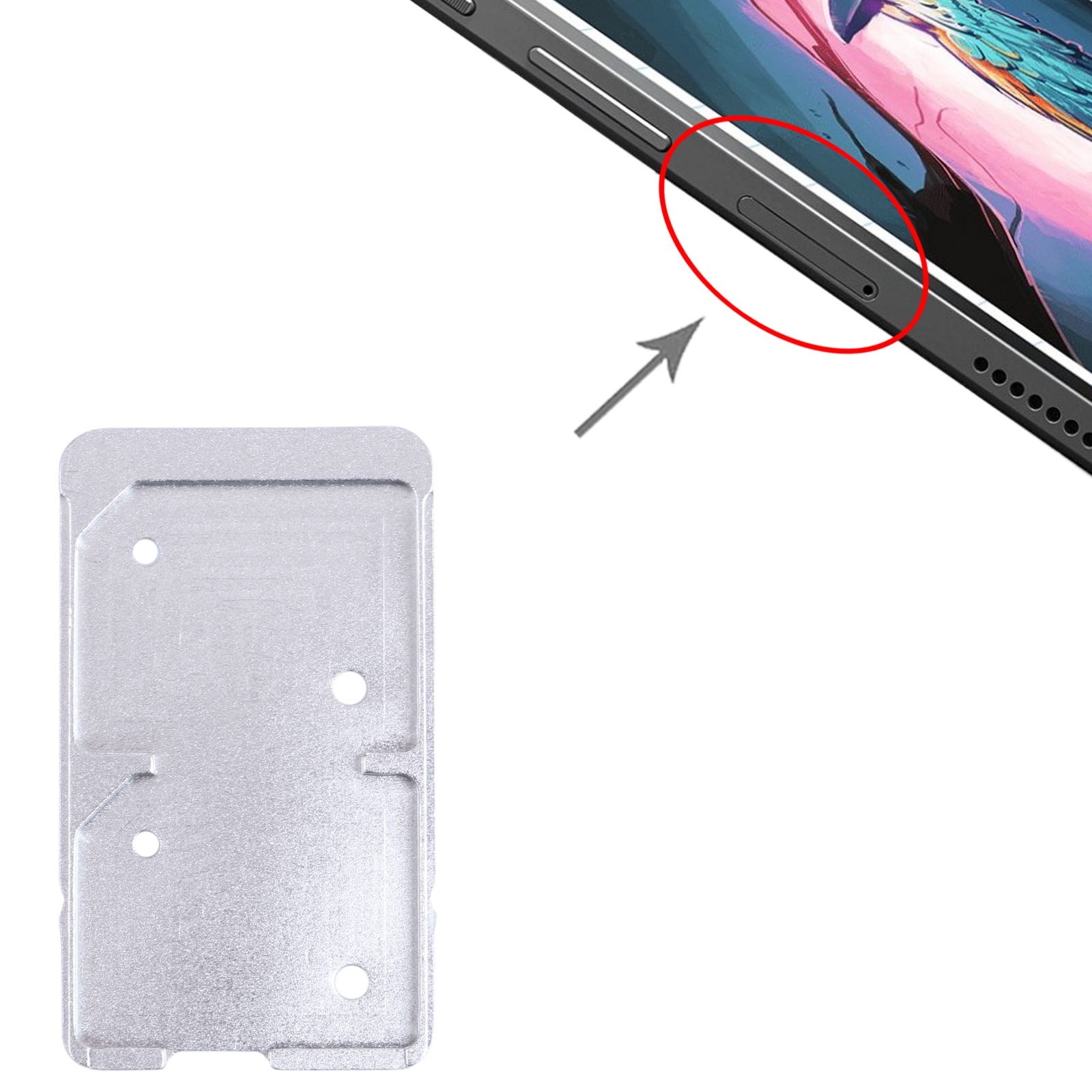 Lenovo Tab3 8 Silver SIM Card Tray Replacement - Image 3