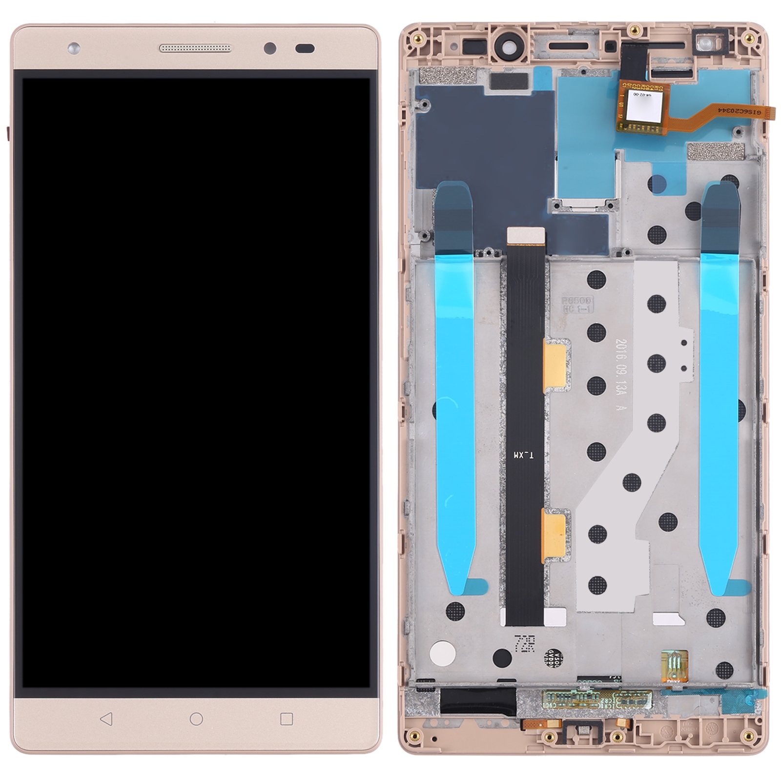 Lenovo Phab2 Plus PB2-670N LCD screen replacement gold