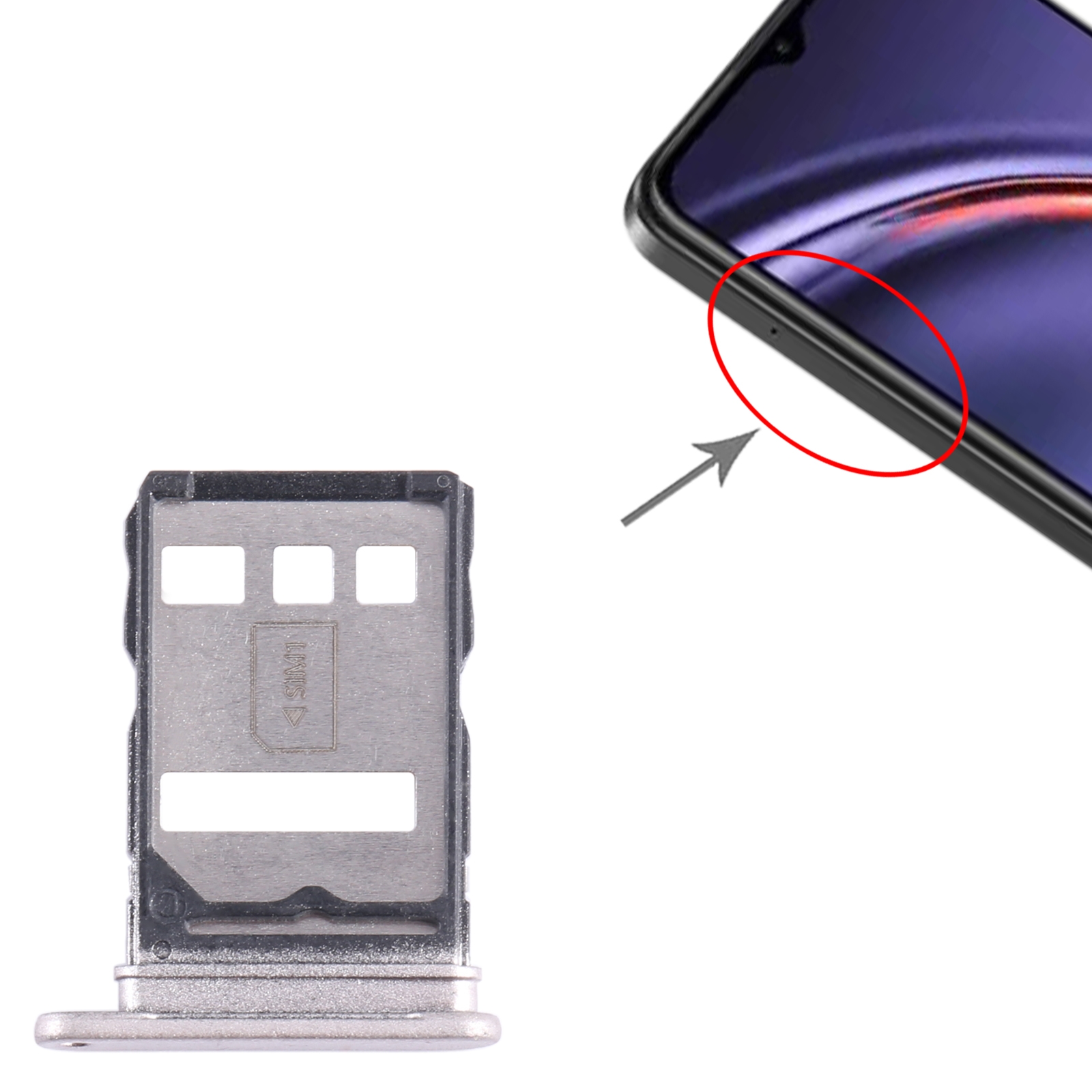 Huawei Maimang 10 Gold SIM Card Tray Replacement - Image 3