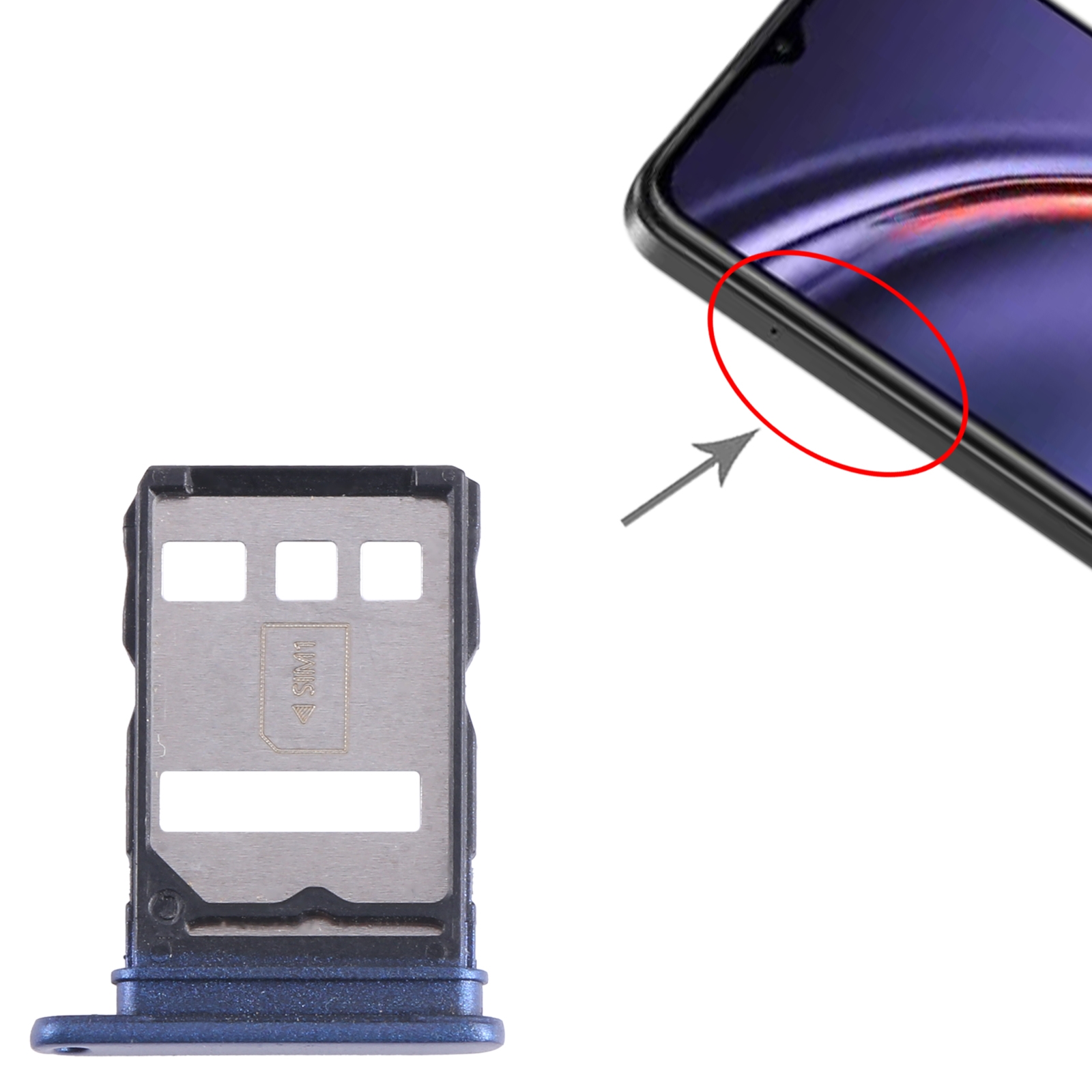 Huawei Maimang 10 Blue SIM Card Tray Replacement - Image 3