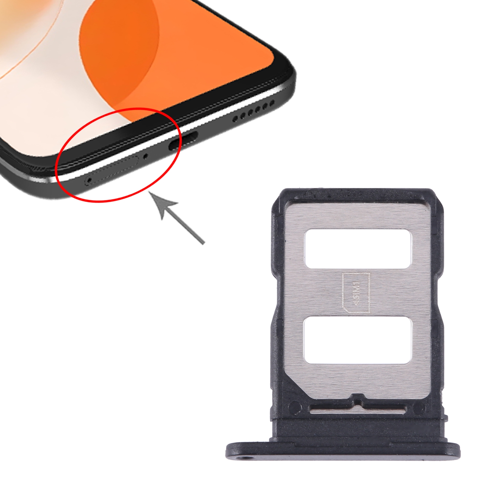 Huawei nova Y91 Black SIM Card Tray Replacement - Image 3