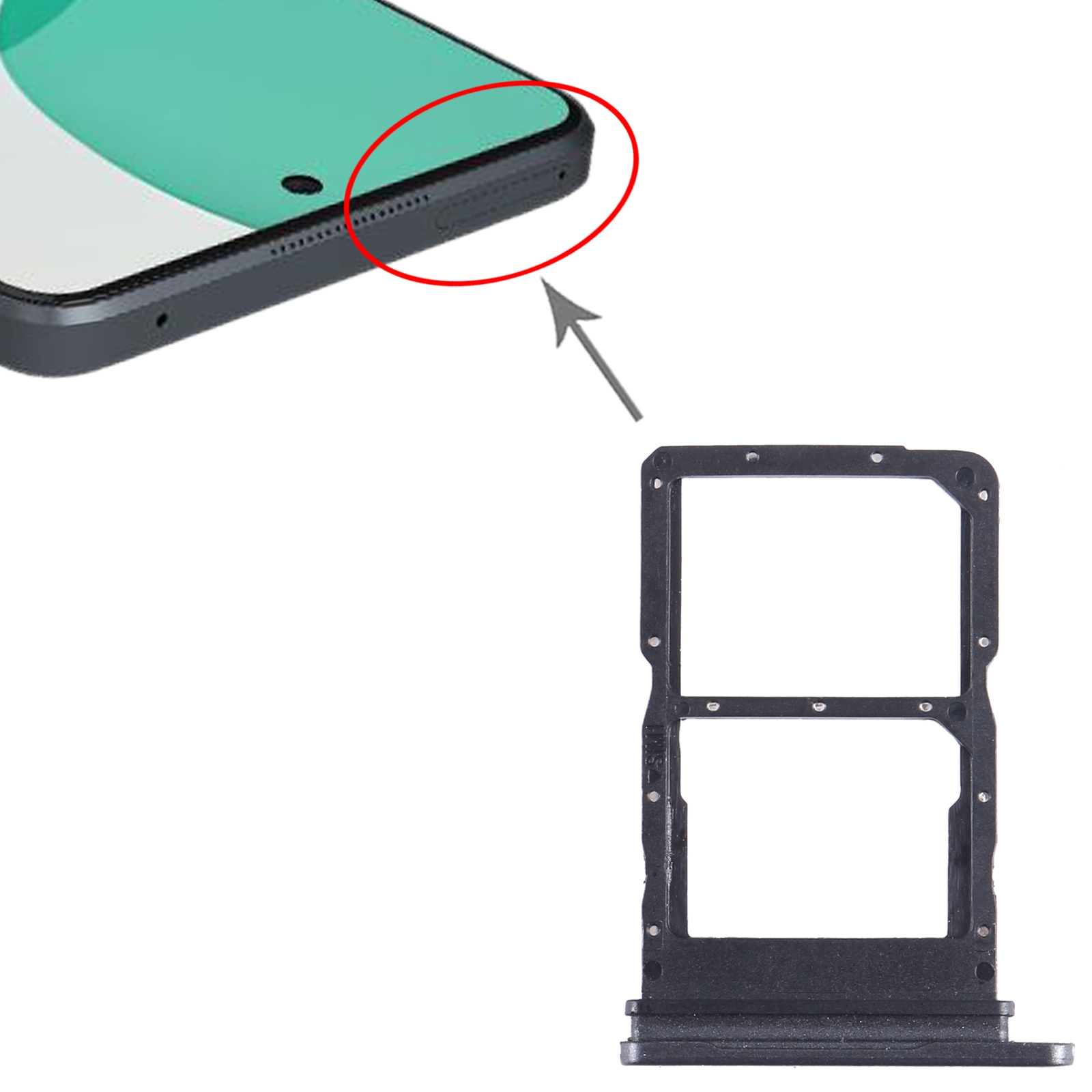 Huawei Nova 11i Black SIM Card Tray Replacement - Image 3
