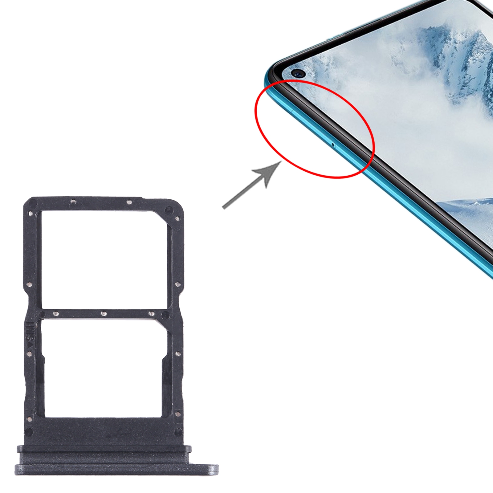 Huawei Maimang 20 Black SIM Card Tray Replacement - Image 3