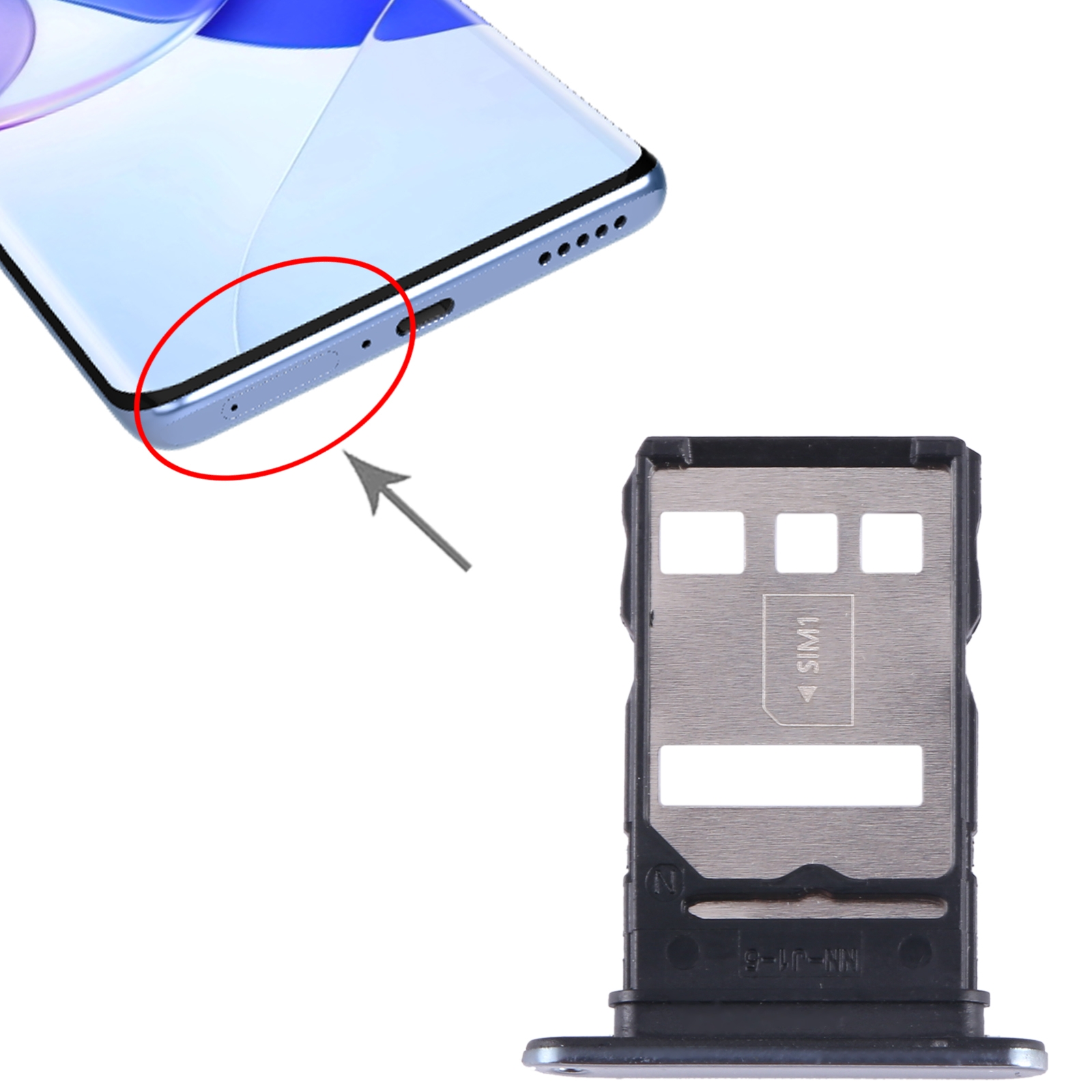 Huawei Nova 9Z 5G Silver SIM Card Tray Replacement - Image 3