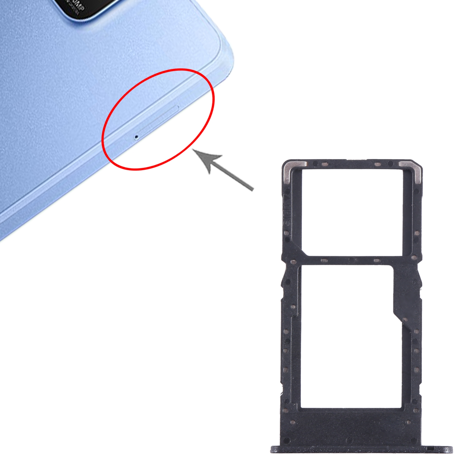 Huawei Enjoy 50Z Black SIM Card Tray Replacement - Image 3