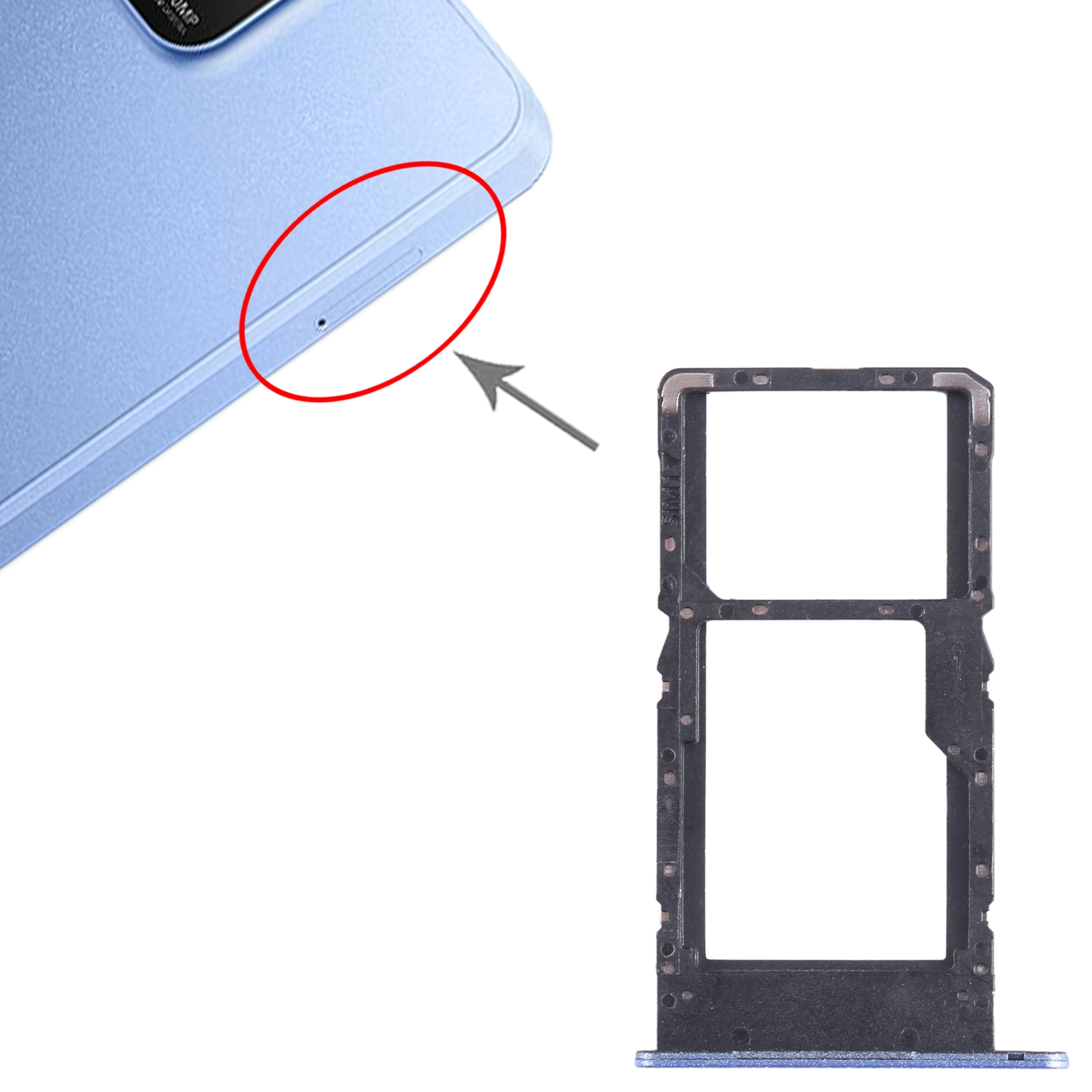 Huawei Enjoy 50Z Blue SIM Card Tray Replacement - Image 3