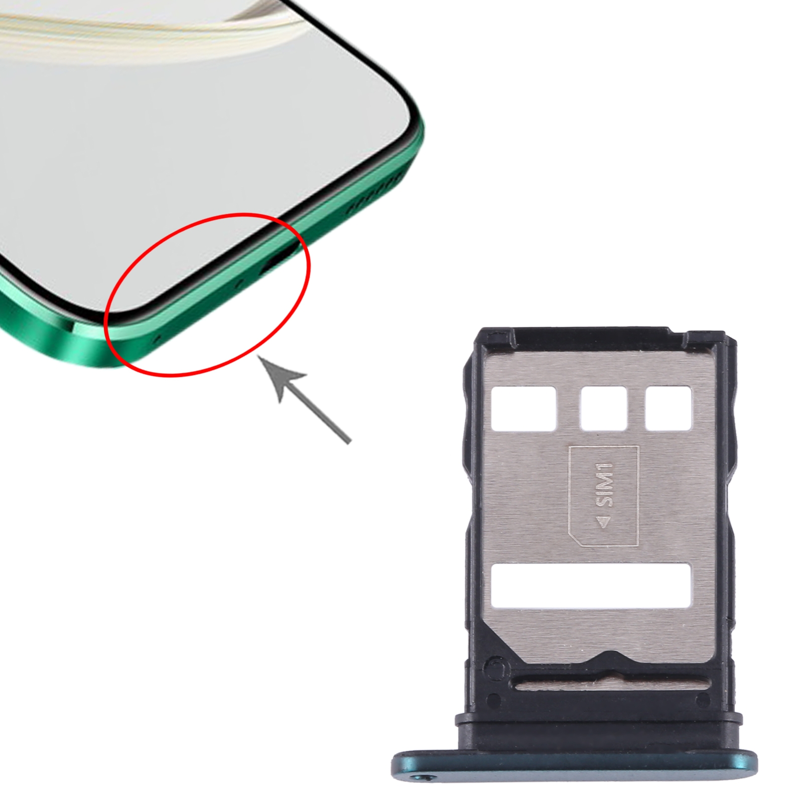Huawei nova 10Z Green SIM Card Tray Replacement - Image 3