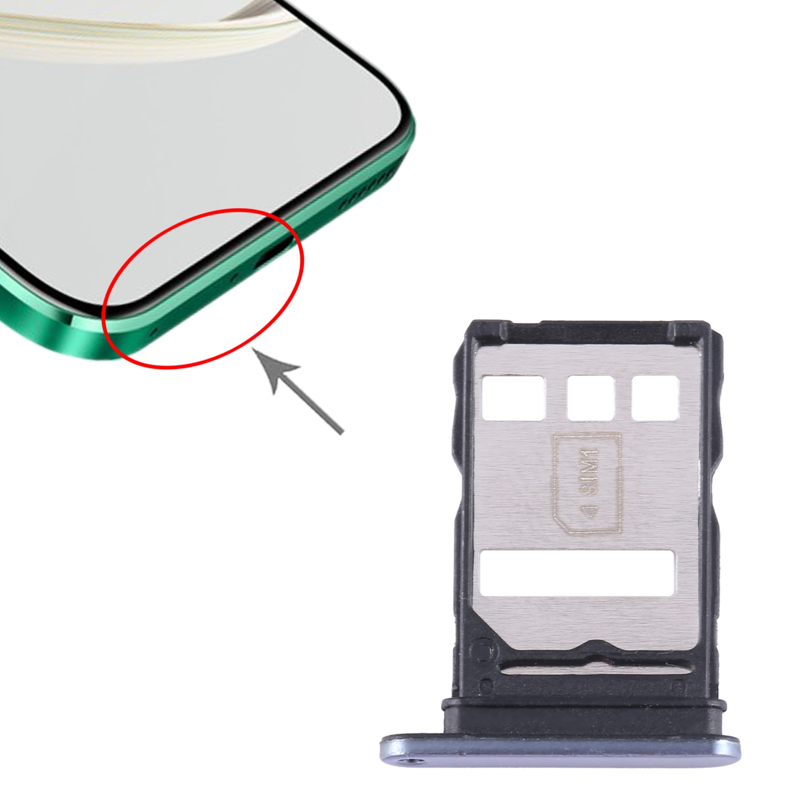 Huawei nova 10Z Silver SIM Card Tray Replacement - Image 3