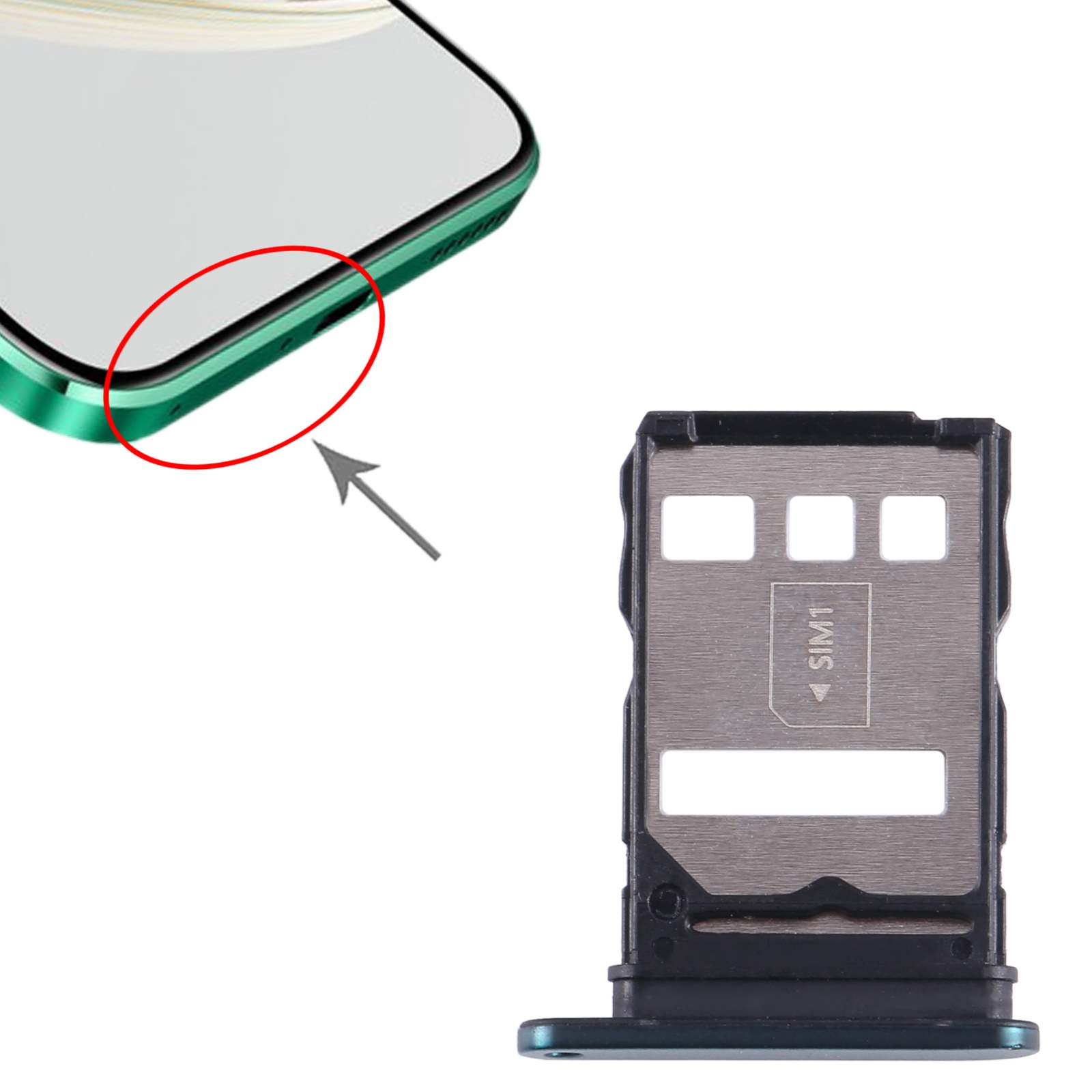 Huawei Nzone S7 Pro 5G Green SIM Card Tray Replacement - Image 3