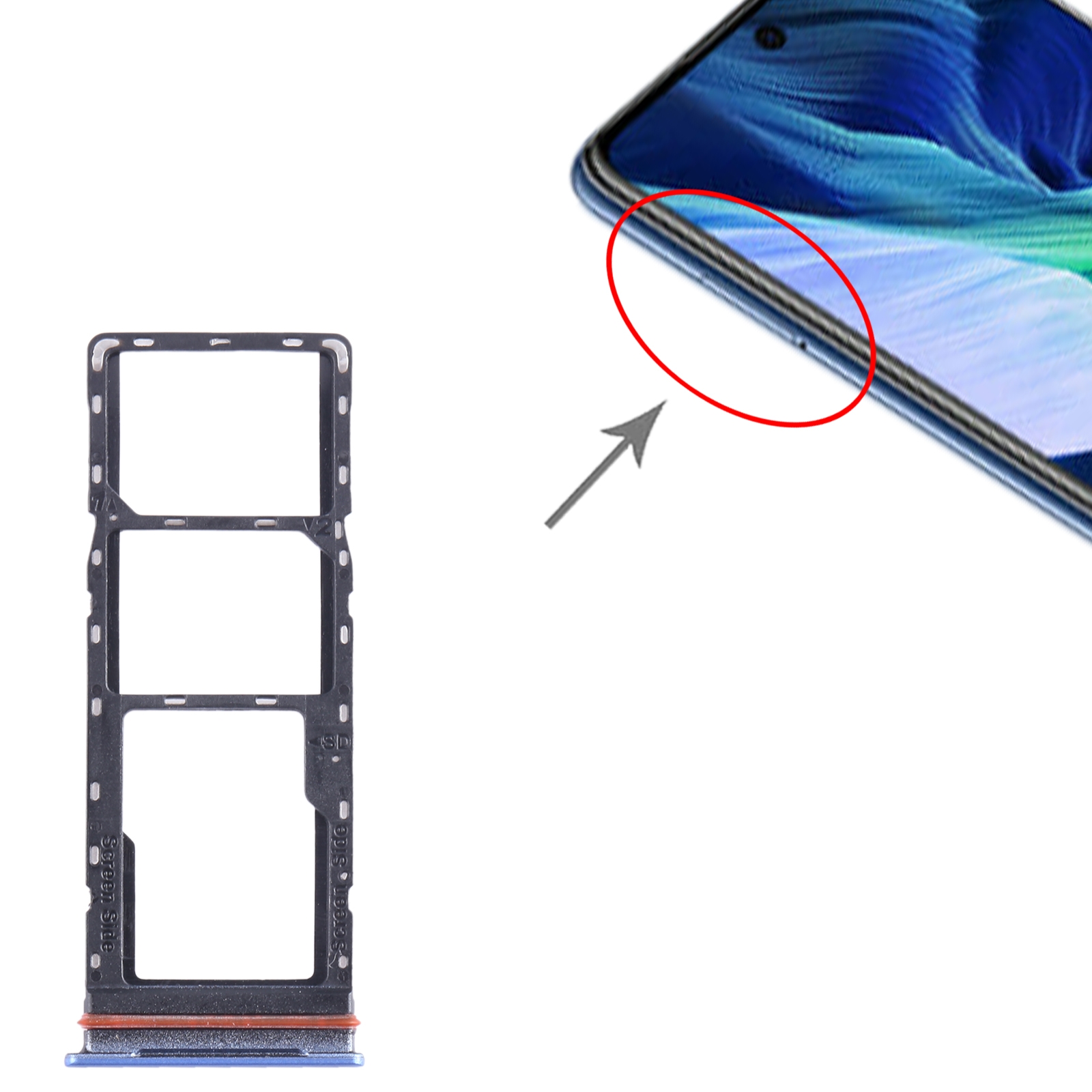 Infinix Note 11i Blue SIM Card Tray Replacement - Image 3