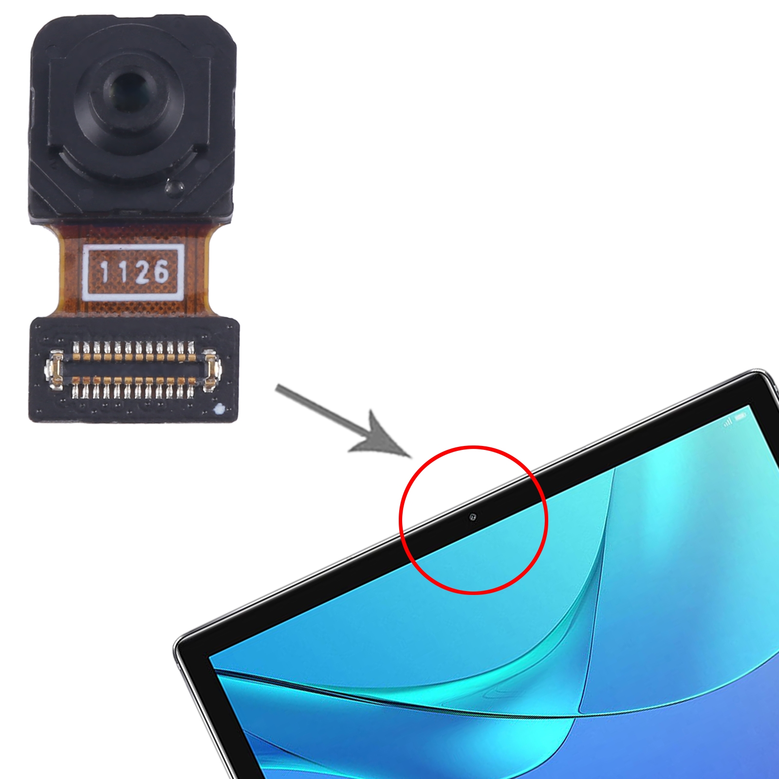 Huawei MatePad Pro 10.8 MRX-W09 Front Camera Replacement - Image 4