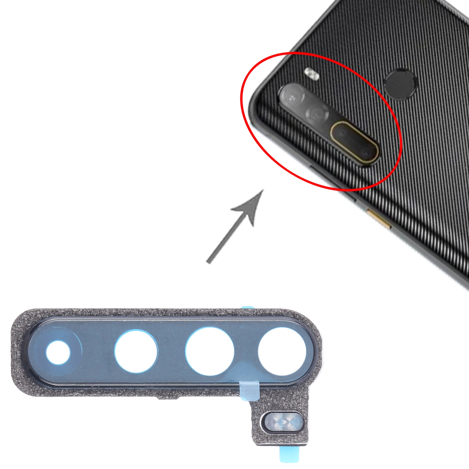 HTC Desire 20 Pro Rear Camera Frame Replacement - Image 3