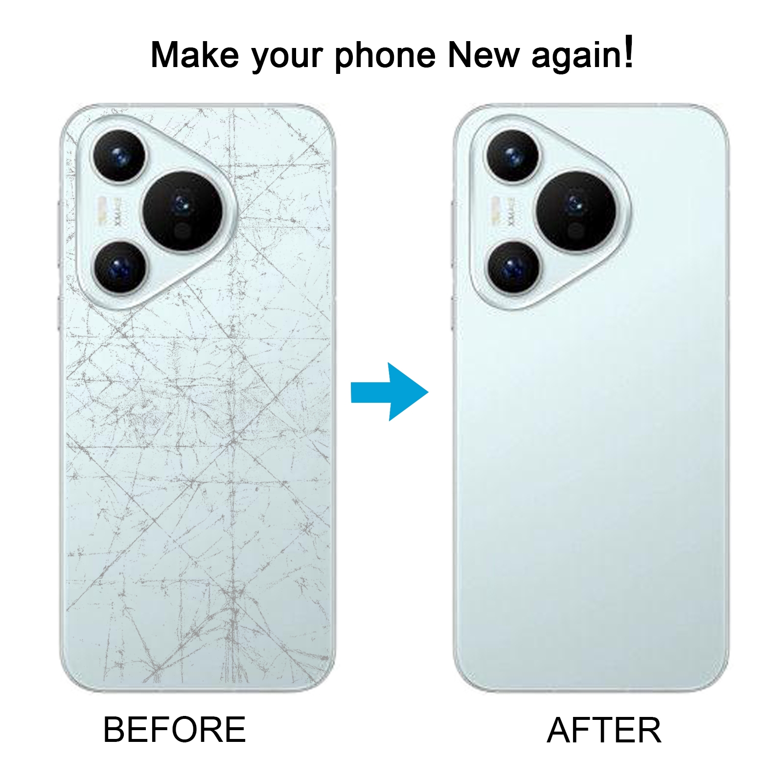 Huawei Pura 70 Pro+ White Battery Back Cover Replacement - Image 5
