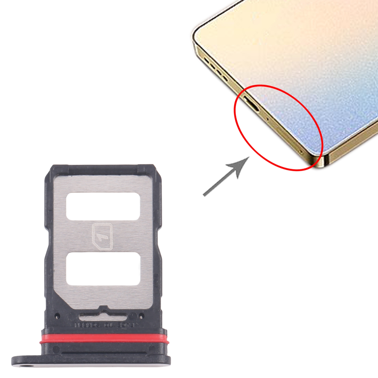 Infinix Note 40 4G X6853 Gold SIM Card Tray Replacement - Image 3