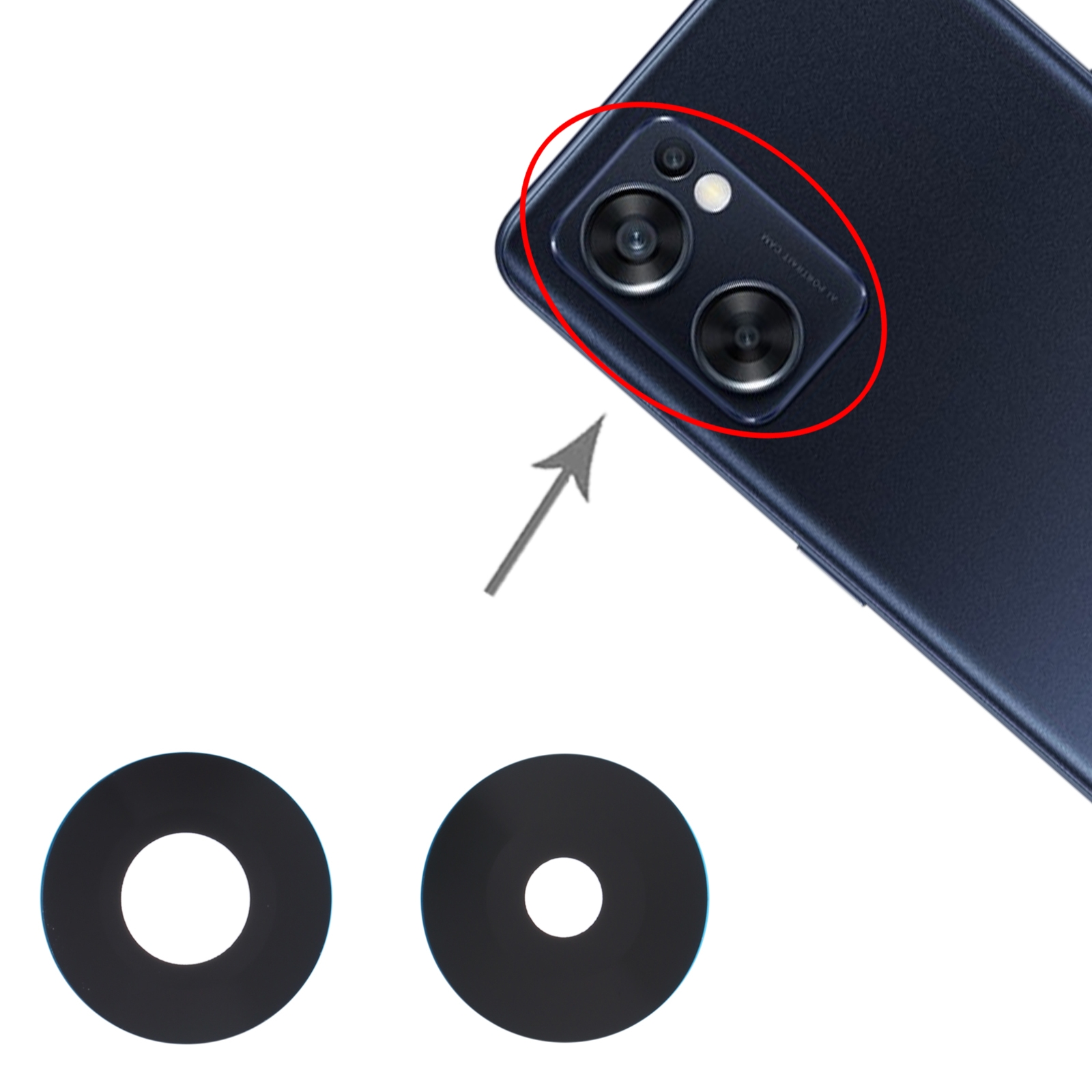 OPPO Reno7 SE 5G Back Camera Lens Replacement - Image 3