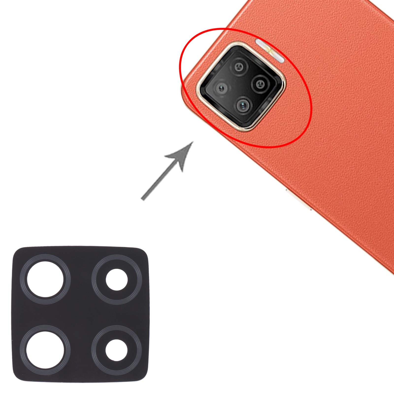 OPPO A73 F17 Back Camera Lens Replacement - Image 3
