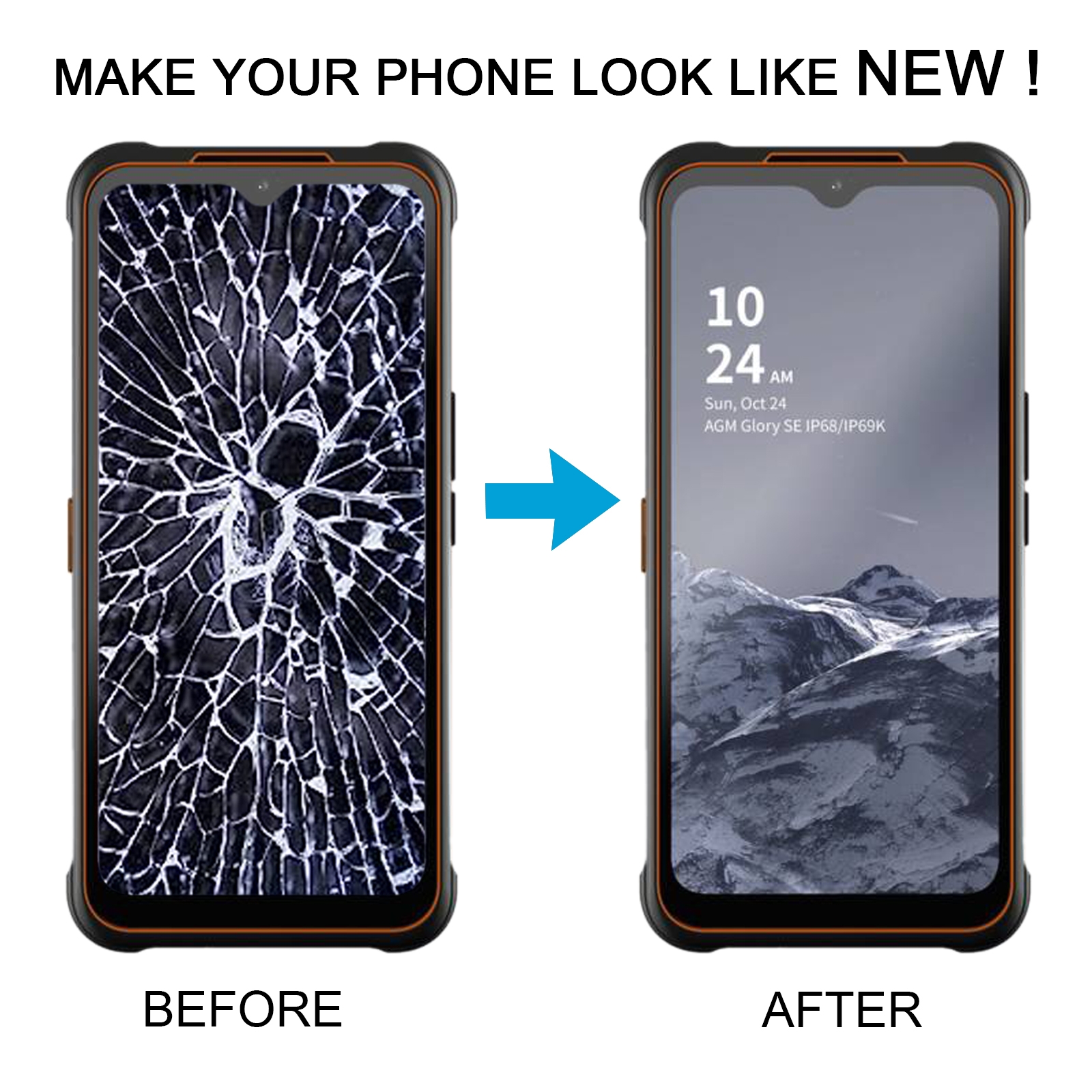 AGM Glory G1 SE LCD Screen with Digitizer Replacement - Image 5