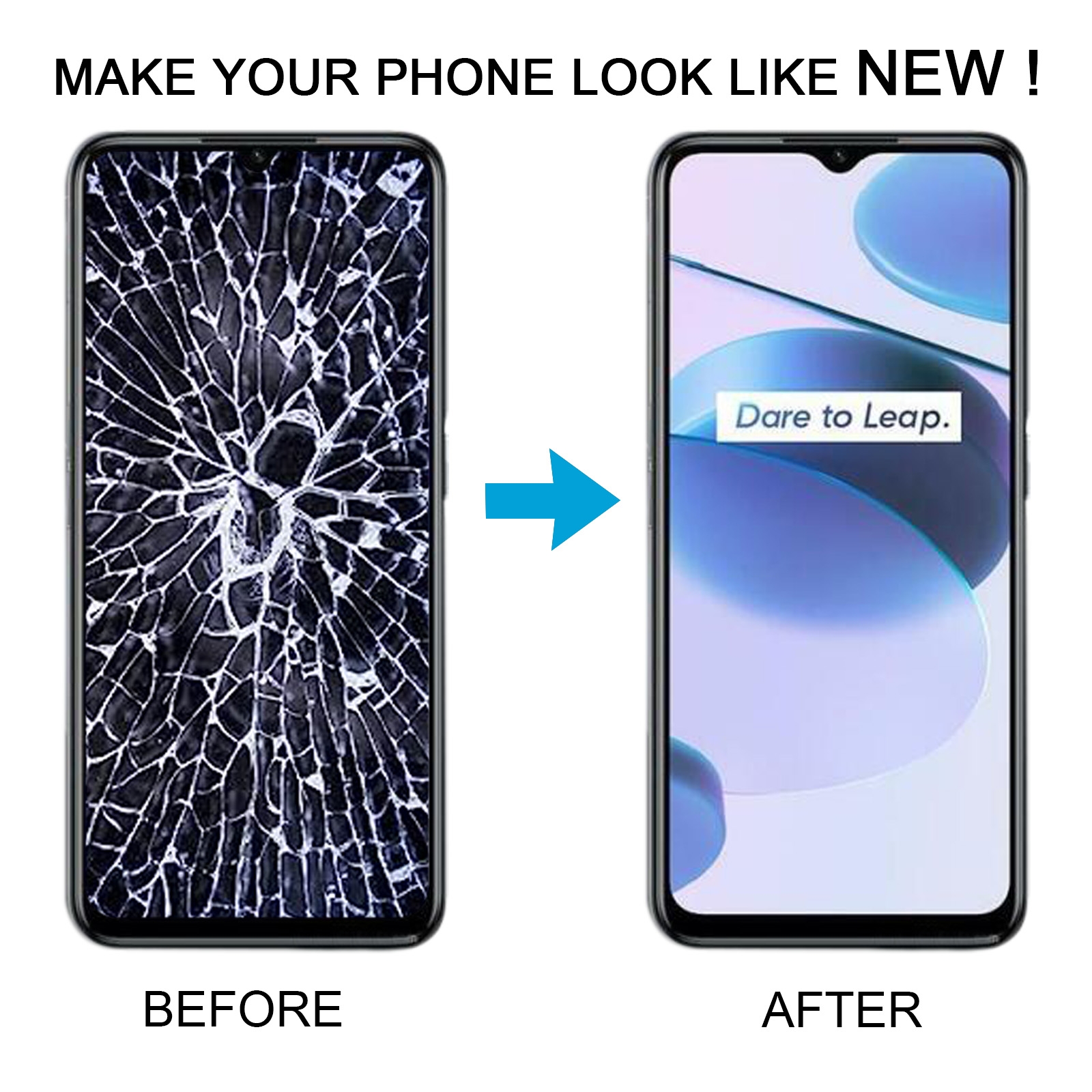 Realme C36 LCD Screen With Digitizer Full Assembly Replacement - Image 6