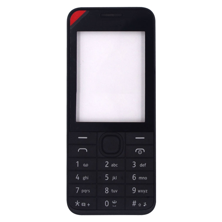 Nokia 208 full housing cover black