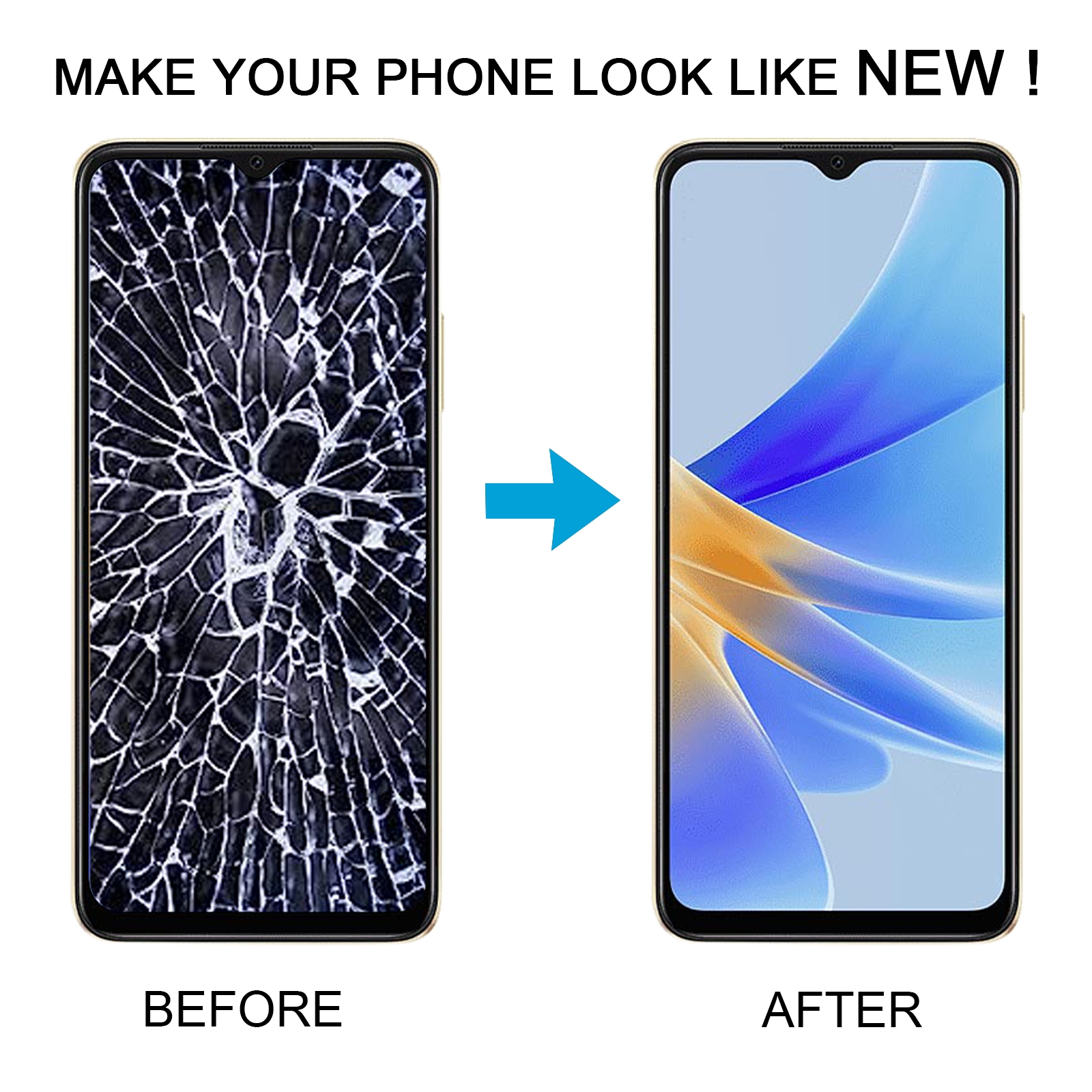 OPPO A17K LCD Screen Digitizer Frame Replacement - Image 5