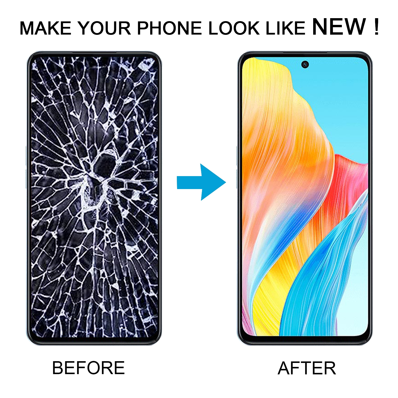 OPPO A98 5G LCD Screen Digitizer Frame Assembly Replacement - Image 5