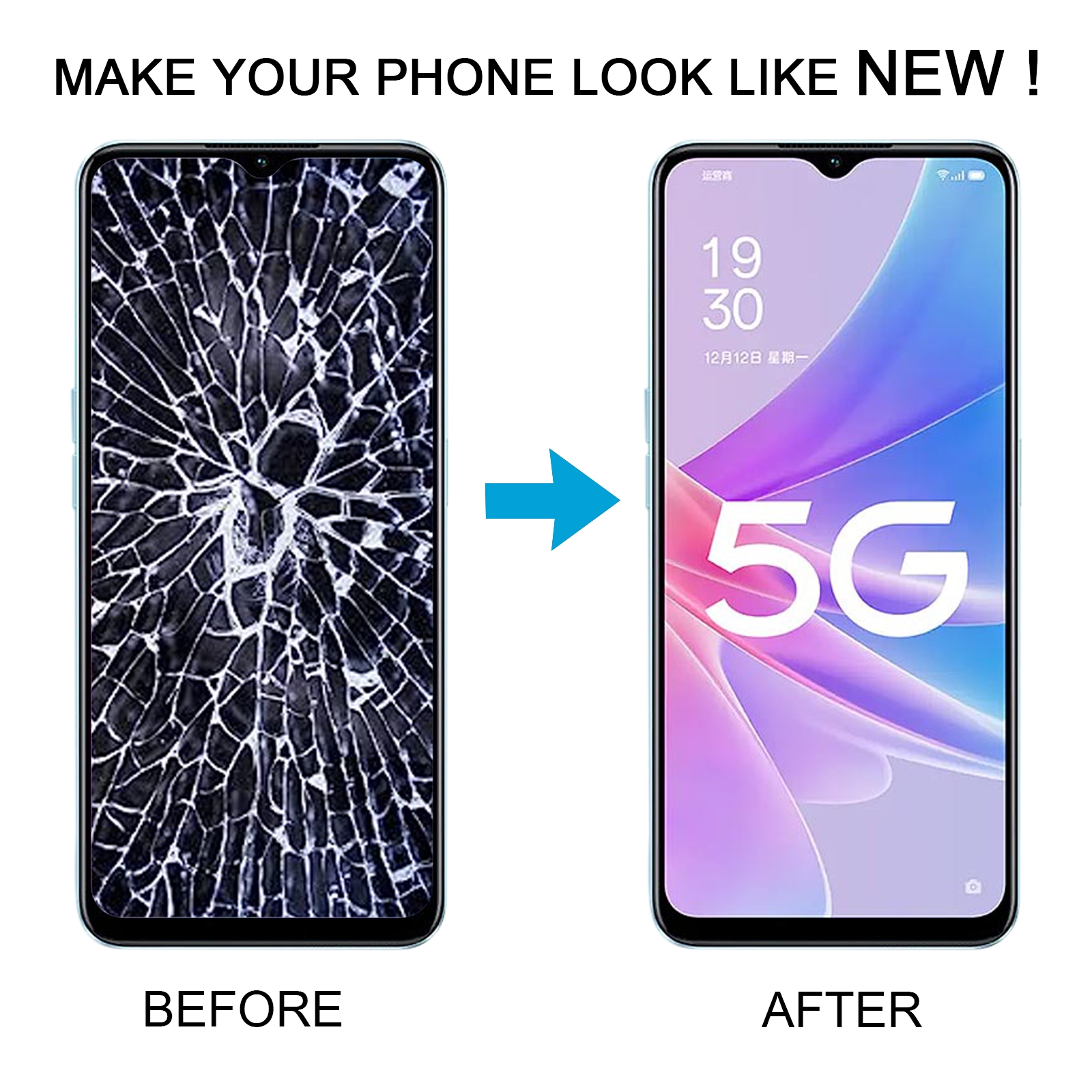 OPPO A58x 5G LCD Screen With Digitizer Replacement - Image 5